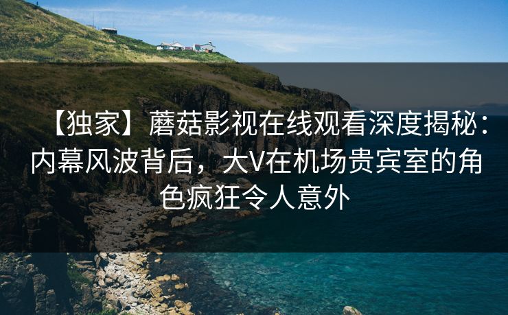 【独家】蘑菇影视在线观看深度揭秘:内幕风波背后,大V在机场贵宾室的角色疯狂令人意外 【独家】蘑菇影视在线观看深度揭秘:内幕风波背后,大V在机场贵宾室的角色疯狂令人意外