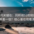 真正的关键在：同样用51视频网站，效率差一倍？核心差在观看清单